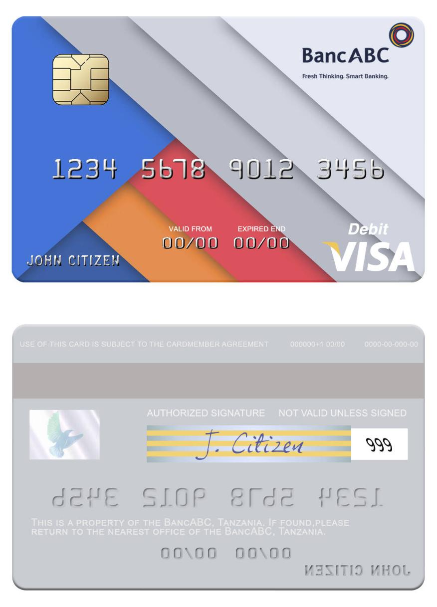 Tanzania BancABC visa debit card